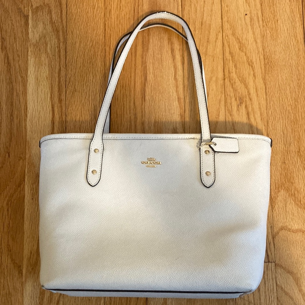 Coach White Purse